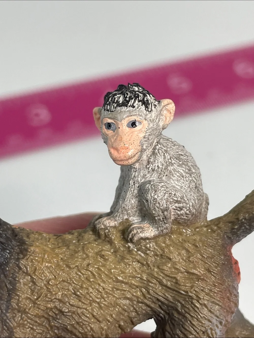 Schleich MANDRILL w/Baby Female Baboon Retired Animal Figure 2013